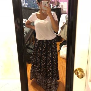 Floral maxi skirt
